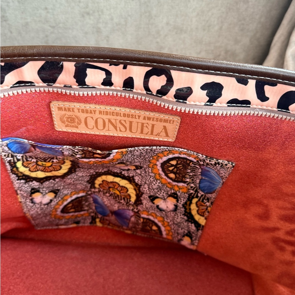 Consuela Pink Leopard Print Tote Bag - Picture 3 of 6